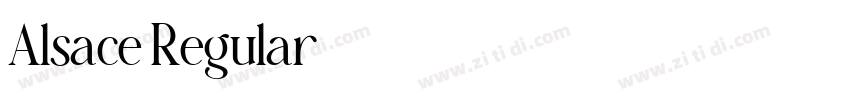 Alsace Regular字体转换 Alsace Regular字体转换